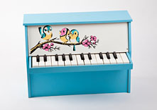 Goldon Kinderklavier hellblau